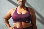 Essential Sports Bra- Eggplant