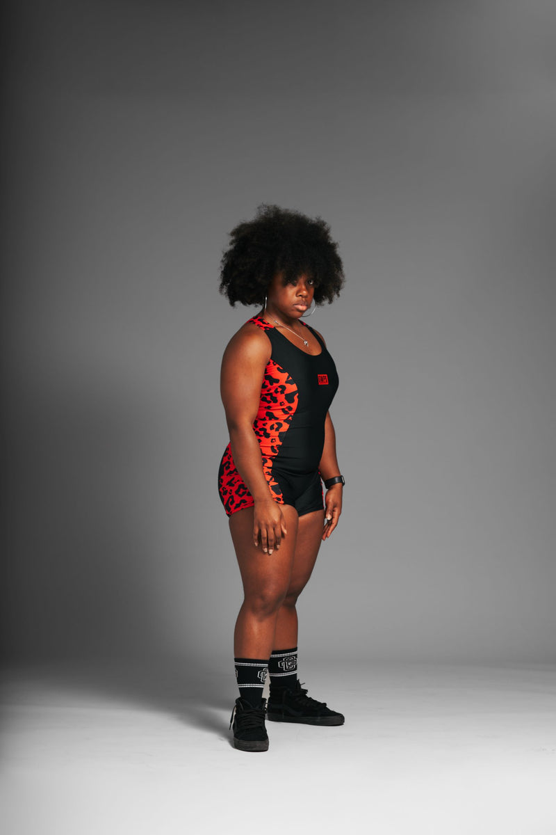 Red Cheetah Singlet