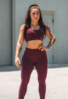 Essential Sports Bra- Eggplant